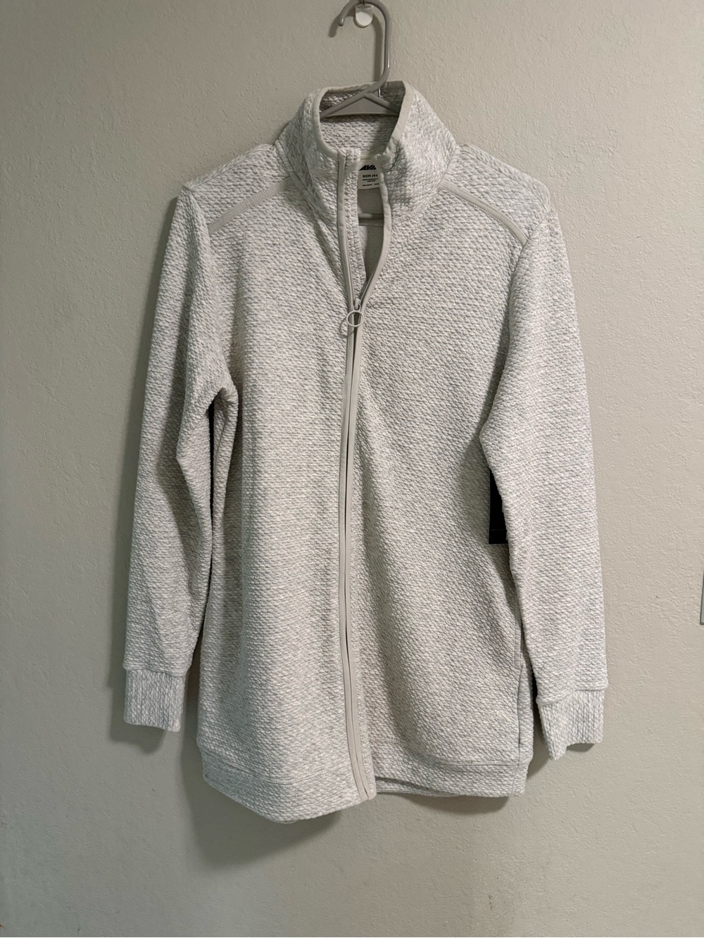 Avia Ottoman Tunic Zip Jacket White Size S 4-6 NWT
